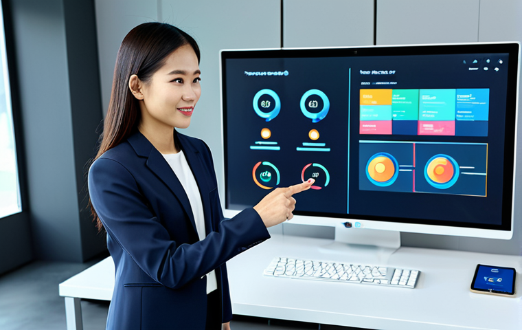 **
"A Thai businesswoman in a professional, modest business suit, presenting a modern UI/UX design concept on a holographic display. Background is a bright, collaborative open office space with diverse team members. Fully clothed, appropriate attire, safe for work, professional, perfect anatomy, natural proportions, high quality, well-formed hands, proper finger count, family-friendly."
**