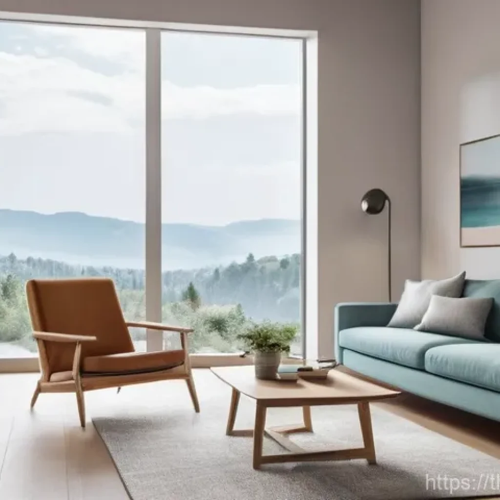 생태적 인터페이스의 글로벌 트렌드 - **Prompt 1: Seamless Morning in a Smart Home**
A bright, inviting modern living room bathed in s...