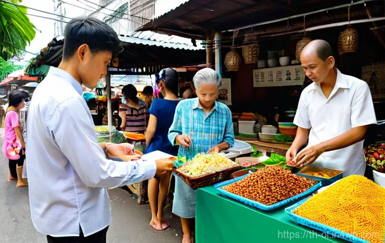 생태적 인터페이스 개발을 위한 필수 스킬 - **Prompt 1: Understanding Users in a Thai Context for Eco-Interface Design**
    "A vibrant, bustlin...
