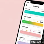 Home 21 생태적 인터페이스의 교육적 가치 - A clean and modern educational app interface displayed on a smartphone screen, featuring a soft past...